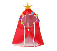 GANYKQ Hoodie Cloak for Cat Christmas Party Pet Dogs Cosplay Cape Winter Christmas Pet Kitten Puppy Cosplay Accessories