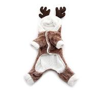 GANYKQ Pet Clothes for Small Dogs & Cats Yorkshire Chihuahua Dog Hooded Coat Christmas for for Winter Warm Clo
