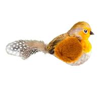GANYKQ Plush Funny Birds Shape Cat Toy for Pet Exercise with Realistic Bird Sounds Running Birds Shape Cat Indoor Chasing Toy