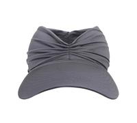 GANYKQ Unisex Solid Color Empty Top Hat Spring Outdoor Adjustable Pleated Hat for Friend Families, B Dark Gray, 1