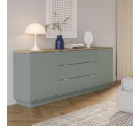 Ganymede Sideboard - 2 Door - 3 Drawer - Extra Large - Light Oak and Sage