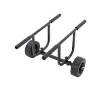 GANYUNG Black Boat Dolly Cart, Heavy Duty Kayak Cart, Maximum Load Capacity 100 kg, Boat Dolly Cart Transport Carrier for Small Boats up to 16.54 Inches in Width, 62x39.5 cm