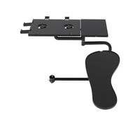 GANYUNG Laptop Mouse Stand Adjustable Keyboard Stands with Cooling Fans 360° Adjustable Keyboard Chair Stand Tray with Dual USB Fans, Non-slip Mouse Pads