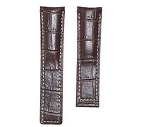 GANYUU 20/22/24mm Cow Leather Classic WatchBand For TAG HEUER CARRERA Aquaracer MONACO Quality Band Soft Watch Strap Wrist Bracelet(Without Clasp,22mm)