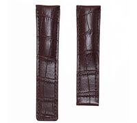 GANYUU 20/22/24mm Cow Leather Classic WatchBand For TAG HEUER CARRERA Aquaracer MONACO Quality Band Soft Watch Strap Wrist Bracelet(Without Clasp-01,24mm)
