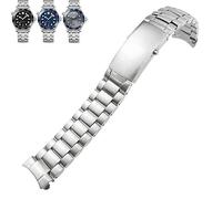 GANYUU 20mm 22mm 316L Stainless Steel Watch Band For Omega Seamaster 300m Speedmaster Planet Ocean 600 Watch Strap Bracelet Belt(Silver 1,22mm)