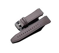 GANYUU 22mm Leather Straps Band For HUAWEI Watch GT 2 Pro GT2 2e Smart Watch Band Replacement Bracelet GT 3 46mm GT Runner Accessories (Color : Leather gray, Size : GT3 46mm)