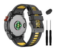 GANYUU 26mm Quickfit Watch Strap for Fenix 7X 6X Pro 5X Plus Soft Silicone Strap for Garmin Enduro 2/Descent MK2i /MK3i 51mm/Tactix 7Pro/Epix Pro 51mm Bracelet, one size, Agate