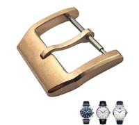 GANYUU 316L Stainless Steel 18mm Deployment Watch Buckle，For IWC Spitfire Leather Watchband Folding Clasp(Rose pin 1)