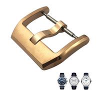 GANYUU 316L Stainless Steel 18mm Deployment Watch Buckle，For IWC Spitfire Leather Watchband Folding Clasp(Rose pin 2)