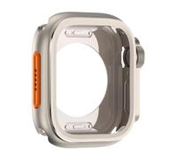 GANYUU Aluminum Alloy Case for Apple Watch S10 46mm Screen Protector Cover Change To Ultra Bumper Case Full Cover for IWatch 46MM(Titanium)