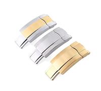 GANYUU Buckle For Rolex Watches Stainless Steel Folding Clasp(Full gold with logo)