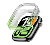 GANYUU Case for Apple Watch S10 42mm 46mm, No Screen Protector, Full HD TPU Case for iWatch Series 10, Green Gradually, S10 42mm