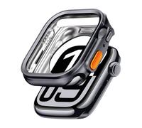 GANYUU Case for Apple Watch S10 42mm 46mm, No Screen Protector, Full HD TPU Case for iWatch Series 10, Gunmetal Grey, S10 46mm