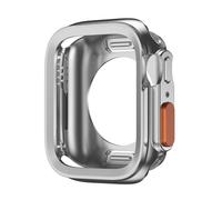 GANYUU Case for Apple Watch Ultra 10 9 8 7 46mm 42mm 45mm 41mm 44mm 40mm Soft TPU Shockproof Protective Full Bumper Cover for iwatch series 6 5 4 SE Case(Silver,S10 42mm)