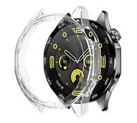GANYUU Case for Huawei Watch GT 4 46mm Protective Case PC Hard Bumper for Men's Women's GT4 Accessories no Screen Protector Glass(Transparent)