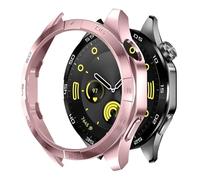 GANYUU Case for Huawei Watch GT 4 46mm Protective Case PC Hard Bumper for Men's Women's GT4 Accessories no Screen Protector Glass(RG)