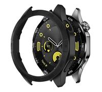 GANYUU Case for Huawei Watch GT 4 46mm Protective Case PC Hard Bumper for Men's Women's GT4 Accessories no Screen Protector Glass(Black)