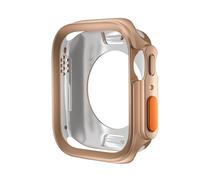 GANYUU Change To Ultra Case for Apple Watch Case 45mm 44mm 41mm 40mm TPU Soft Cover for Iwatch Series 9 8 7 6 SE 5 4 Upgrade Ultra 2 1 49mm Watch Case(Rose Gold,41mm)