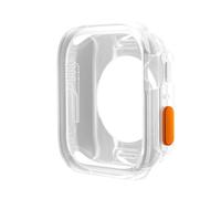 GANYUU Change To Ultra Case for Apple Watch Case 45mm 44mm 41mm 40mm TPU Soft Cover for Iwatch Series 9 8 7 6 SE 5 4 Upgrade Ultra 2 1 49mm Watch Case(Transparent,S10 42MM)