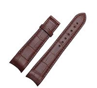 GANYUU Curved End Watchband For Citizen BL9002-37 05A BT0001-12E 01A Watchstrap Genuine Leather With Butterfly Buckle 20 21 22mm Fashion Strap(Coal Black,22mm)