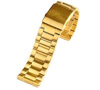 GANYUU For diesel DZ7333 DZ4344 Watch large dial Men metal stainless steel watch band gold strap 24MM 26MM 28MM Bracelet(Golden A,26mm)