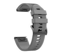 GANYUU For Fenix 5X Band 26mm Width Soft Silicone Watch Strap for Fenix 6X/Fenix 7X/Fenix 5X Plus/Fenix 6X Pro/Fenix 3/Fenix 3 HR/Tactix/Descent MK1/D2 Delta PX/D2 WatchBand(Gray)