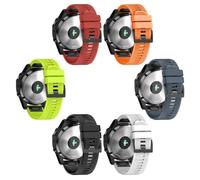 GANYUU For Fenix 5X Band 26mm Width Soft Silicone Watch Strap for Fenix 6X/Fenix 7X/Fenix 5X Plus/Fenix 6X Pro/Fenix 3/Fenix 3 HR/Tactix/Descent MK1/D2 Delta PX/D2 WatchBand(6P2)