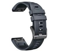 GANYUU For Fenix 8 Band 22mm Width Soft Silicone Watch Strap for Fenix 5 Plus/Fenix 6/Fenix 6 Pro/Fenix 7/exip/Forerunner 935/945/Approach S60/Quatix 5 Watchbands(Slate)