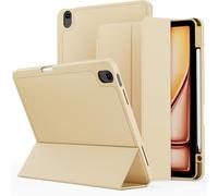 GANYUU For IPad 2024 Air13/2024 Pro 13/2024 Pro11 Protective Cover Case Tablet Case With Pen Slot(Champagne gold,2024 Pro11)