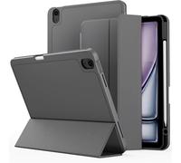 GANYUU For IPad 2024 Air13/2024 Pro 13/2024 Pro11 Protective Cover Case Tablet Case With Pen Slot(Deep Grey,2024 air13)