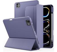 GANYUU For IPad 2024 Air13/2024 Pro 13/2024 Pro11 Protective Cover Case Tablet Case With Pen Slot(Lavender,2024 Pro11)