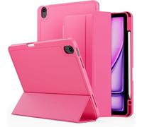 GANYUU For IPad 2024 Air13/2024 Pro 13/2024 Pro11 Protective Cover Case Tablet Case With Pen Slot(Official rose red,2024 Pro 13)