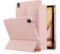 GANYUU For IPad 2024 Air13/2024 Pro 13/2024 Pro11 Protective Cover Case Tablet Case With Pen Slot(Pink,2024 Pro 13)