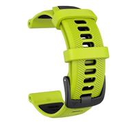 GANYUU For Watch Band Forerunner 965/955/ 945/935,Soft Silicone 22mm Replacement Bands Compatible With Fenix 5/ Fenix 5 Plus/Fenix 6/ Fenix 6 Pro/Approach S60(Lime+Black)