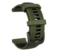 GANYUU For Watch Band Forerunner 965/955/ 945/935,Soft Silicone 22mm Replacement Bands Compatible With Fenix 5/ Fenix 5 Plus/Fenix 6/ Fenix 6 Pro/Approach S60(Army Green+Black)