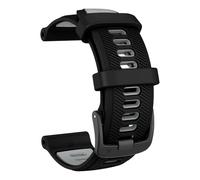GANYUU For Watch Band Forerunner 965/955/ 945/935,Soft Silicone 22mm Replacement Bands Compatible With Fenix 5/ Fenix 5 Plus/Fenix 6/ Fenix 6 Pro/Approach S60(Black+Grey)