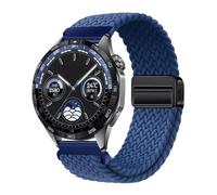 GANYUU Nylon Strap 22mm 20mm For Huawei Watch GT4/Pro 46mm/GT3/GT2 2e Breathable Bracelet For Samsung Watch 6/5/4/3/Gear S3 Watchbands(Blue,For other 20mm)