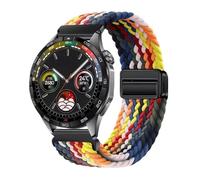 GANYUU Nylon Strap 22mm 20mm For Huawei Watch GT4/Pro 46mm/GT3/GT2 2e Breathable Bracelet For Samsung Watch 6/5/4/3/Gear S3 Watchbands(Seven colors,For other 20mm)