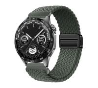 GANYUU Nylon Strap 22mm 20mm For Huawei Watch GT4/Pro 46mm/GT3/GT2 2e Breathable Bracelet For Samsung Watch 6/5/4/3/Gear S3 Watchbands(Army green,For other 20mm)