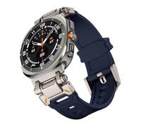 GANYUU Rubber Strap For Galaxy Ultra 47mm Soft Silicone Band For Galaxy 7 ULTRA 47MM No Gaps Bracelet Correa Watchbands(Blue)