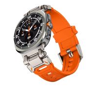 GANYUU Rubber Strap For Galaxy Ultra 47mm Soft Silicone Band For Galaxy 7 ULTRA 47MM No Gaps Bracelet Correa Watchbands(Orange)