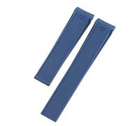 GANYUU Rubber Watch Strap Suitable For Tag H Euer Diver AQUARACER Series Replacement Watch Accessories Parts 22mm, 20.5mm, 21.5mm WatchBands(Blue strap only,22mm)