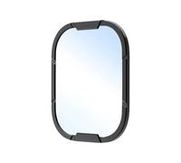 GANYUU Stainless Steel Metal Frame Glass For Apple Watch Ultra 1 2 49mm Bumper Frame Housing Protector for iWatch Series SE 9 Ultra2(Black)