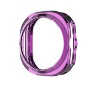 GANYUU TPU Case for Samsung Galaxy Watch 7 Ultra 47mm Soft Frame Protector Anti-Scratch Bumper Cover Protector for Galaxy Watch Ultra(Purple)