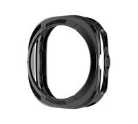 GANYUU TPU Case for Samsung Galaxy Watch 7 Ultra 47mm Soft Frame Protector Anti-Scratch Bumper Cover Protector for Galaxy Watch Ultra(Black)