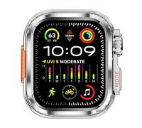 GANYUU Watch Case For 44mm 45mm 46mm 42mm 49mm Metal Watch Case(Bright Silver,45mm), bright silver, 45mm