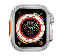 GANYUU Watch Case For 44mm 45mm 46mm 42mm 49mm Metal Watch Case(Matt Silver,45mm), Matt Silver, 45mm