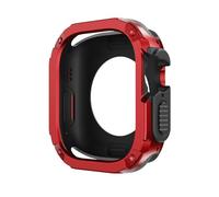 GANYUU WatchCase for Apple Watch Ultra Cover 49mm 40mm 41mm 44mm 45mm 42mm 38mm Anti-fall Shell iWatch Series 9 8 7 6 5 4 SE 3 2 Watch Case(Red,49mm)