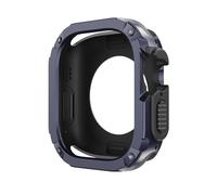 GANYUU WatchCase for Apple Watch Ultra Cover 49mm 40mm 41mm 44mm 45mm 42mm 38mm Anti-fall Shell iWatch Series 9 8 7 6 5 4 SE 3 2 Watch Case(Blue,42/44/45/49mm)